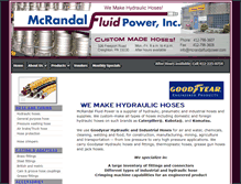 Tablet Screenshot of mcrandalfluidpower.com